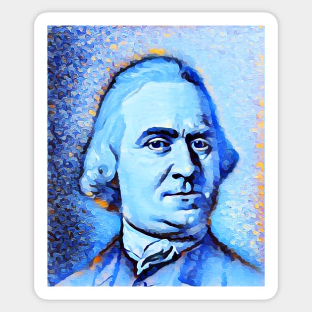 Samuel Adams Portrait | Samuel Adams Artwork | Samuel Adams  Painting 14 Sticker by JustLit